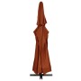 Sombrilla de jardín con palo de aluminio terracota 600 cm de , Sombrillas - Ref: Foro24-47375, Precio: 265,06 €, Descuento: %