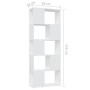 Librería separador madera contrachapada blanco 60x24x155 cm de , Librerías y estanterías - Ref: Foro24-809089, Precio: 76,13 ...