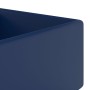 Lavabo cuadrado rebosadero cerámica azul oscuro mate 41x41cm de , Lavabos - Ref: Foro24-146946, Precio: 93,44 €, Descuento: -5%%