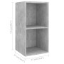 Muebles de salón de pared 4 pzs madera ingeniería gris hormigón de , Muebles TV - Ref: Foro24-3079839, Precio: 146,52 €, Desc...