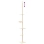 Árbol rascador para gatos de suelo a techo crema 263,5-289,5 cm de , Mobiliario para gatos - Ref: Foro24-171708, Precio: 84,9...