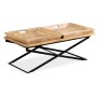 Mesa de centro de madera maciza de mango 110x55x42 cm de , Mesas de centro - Ref: Foro24-244898, Precio: 235,26 €, Descuento: %