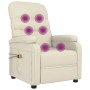 Sillón de masaje eléctrico cuero sintético crema de , Sillones de masaje eléctricos - Ref: Foro24-3073678, Precio: 240,57 €, ...