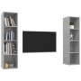 Muebles de salón de pared 2 pzs madera ingeniería gris hormigón de , Muebles TV - Ref: Foro24-3079866, Precio: 120,53 €, Desc...