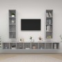 Muebles de salón de pared 4 pzs madera ingeniería gris hormigón de , Muebles TV - Ref: Foro24-3079893, Precio: 238,50 €, Desc...