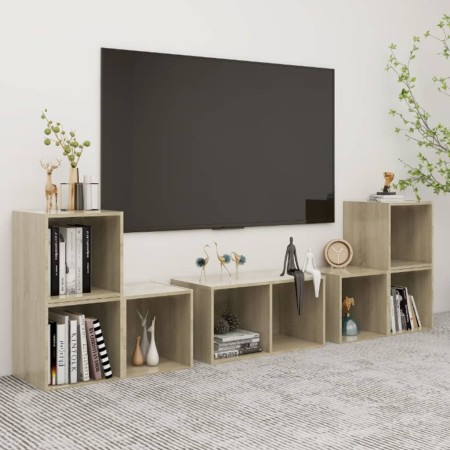 Muebles de salón 6 piezas madera de ingeniería roble Sonoma | Foro24.es | Tu tienda online para hogar, jardín y más Foro24.es