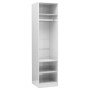 Armario de madera contrachapada blanco brillante 50x50x200 cm de , Armarios roperos - Ref: Foro24-800240, Precio: 122,08 €, D...