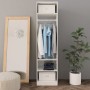 Armario de madera contrachapada blanco brillante 50x50x200 cm de , Armarios roperos - Ref: Foro24-800240, Precio: 122,08 €, D...