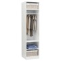 Armario de madera contrachapada blanco brillante 50x50x200 cm de , Armarios roperos - Ref: Foro24-800240, Precio: 122,08 €, D...