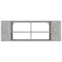 Mueble pared TV madera contrachapada gris hormigón 102x35x35 cm | Foro24.es | Tu tienda online para hogar, jardín y más Foro24.es