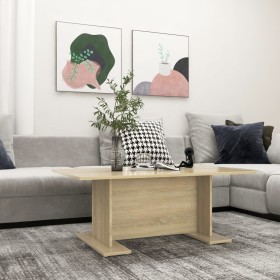 Mesa de centro madera contrachapada roble Sonoma 103,5x60x40 cm de , Mesas de centro - Ref: Foro24-806843, Precio: 40,03 €, D...