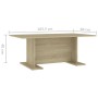 Mesa de centro madera contrachapada roble Sonoma 103,5x60x40 cm de , Mesas de centro - Ref: Foro24-806843, Precio: 40,03 €, D...