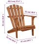 Silla de jardín Adirondack de madera de acacia maciza | Foro24.es | Tu tienda online para hogar, jardín y más Foro24.es