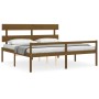Cama personas mayores cabecero madera marrón miel 200x200 cm de vidaXL, Camas y somieres - Ref: Foro24-3195374, Precio: 181,9...