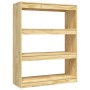 Estantería/divisor de espacios madera maciza pino 100x30x103 cm de , Librerías y estanterías - Ref: Foro24-808213, Precio: 69...