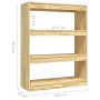Estantería/divisor de espacios madera maciza pino 100x30x103 cm de , Librerías y estanterías - Ref: Foro24-808213, Precio: 69...