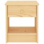 Mesita de noche madera maciza de pino madera clara 35x30x40 cm de , Mesitas de noche - Ref: Foro24-322221, Precio: 51,86 €, D...