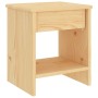Mesita de noche madera maciza de pino madera clara 35x30x40 cm de , Mesitas de noche - Ref: Foro24-322221, Precio: 51,86 €, D...