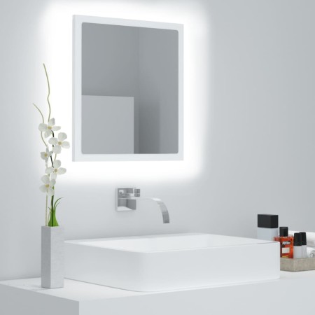 Espejo de baño LED acrílico blanco 40x8,5x37 cm de , Tocadores de baño - Ref: Foro24-804908, Precio: 43,52 €, Descuento: %