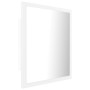 Espejo de baño LED acrílico blanco 40x8,5x37 cm de , Tocadores de baño - Ref: Foro24-804908, Precio: 43,52 €, Descuento: %