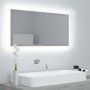 Espejo de baño LED acrílico gris hormigón 90x8,5x37 cm | Foro24.es | Tu tienda online para hogar, jardín y más Foro24.es
