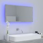 Espejo de baño LED acrílico gris hormigón 90x8,5x37 cm | Foro24.es | Tu tienda online para hogar, jardín y más Foro24.es