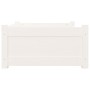 Cama para perros madera maciza de pino blanco 75,5x55,5x28 cm de , Camas para perros - Ref: Foro24-821453, Precio: 63,15 €, D...