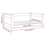 Cama para perros madera maciza de pino blanco 75,5x55,5x28 cm de , Camas para perros - Ref: Foro24-821453, Precio: 63,15 €, D...