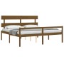 Cama personas mayores cabecero madera marrón miel 200x200 cm de vidaXL, Camas y somieres - Ref: Foro24-3195374, Precio: 181,9...
