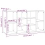 Banco zapatero madera contrachapada gris Sonoma 103x30x54,5 cm de , Zapateros y organizadores de calzado - Ref: Foro24-826370...