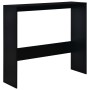 Mesa alta de bar con 2 tableros negro 130x40x120 cm de , Mesas de cocina y de comedor - Ref: Foro24-280218, Precio: 224,09 €,...