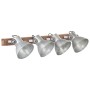 Lámpara de pared industrial plateada 90x25 cm E27 | Foro24.es | Tu tienda online para hogar, jardín y más Foro24.es