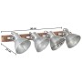 Lámpara de pared industrial plateada 90x25 cm E27 | Foro24.es | Tu tienda online para hogar, jardín y más Foro24.es