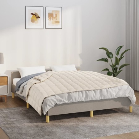 Manta con peso tela color crema claro 138x200 cm 6 kg de , Mantas - Ref: Foro24-350754, Precio: 65,59 €, Descuento: %