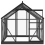 Invernadero de vidrio gris antracita aluminio 155x200,5x191 cm de , Invernaderos - Ref: Foro24-3082334, Precio: 541,22 €, Des...