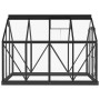 Invernadero de vidrio gris antracita aluminio 155x200,5x191 cm de , Invernaderos - Ref: Foro24-3082334, Precio: 541,22 €, Des...