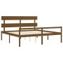 Cama personas mayores cabecero madera marrón miel 200x200 cm de vidaXL, Camas y somieres - Ref: Foro24-3195374, Precio: 181,9...