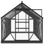 Invernadero de vidrio gris antracita aluminio 155x395,5x191cm de , Invernaderos - Ref: Foro24-3082336, Precio: 898,63 €, Desc...