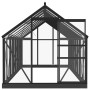 Invernadero de vidrio gris antracita aluminio 155x395,5x191cm de , Invernaderos - Ref: Foro24-3082336, Precio: 898,63 €, Desc...