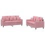 Juego de sofás con cojines 2 piezas terciopelo rosa de , Sofás - Ref: Foro24-3201703, Precio: 496,73 €, Descuento: %