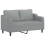Juego de sofás con cojines 3 piezas tela gris claro de , Sofás - Ref: Foro24-3201826, Precio: 510,43 €, Descuento: -5%%