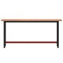 Banco de trabajo madera maciza de haya y metal 180x55x81,5 cm de , Mesas de trabajo - Ref: Foro24-3188906, Precio: 197,48 €, ...