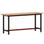 Banco de trabajo madera maciza de haya y metal 180x55x81,5 cm de , Mesas de trabajo - Ref: Foro24-3188906, Precio: 197,48 €, ...