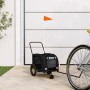 Remolque de bicicleta mascotas hierro tela Oxford negro de , Cochecitos para mascotas - Ref: Foro24-93891, Precio: 105,28 €, ...