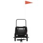 Remolque de bicicleta mascotas hierro tela Oxford negro de , Cochecitos para mascotas - Ref: Foro24-93891, Precio: 105,28 €, ...