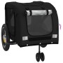 Remolque de bicicleta mascotas hierro tela Oxford negro de , Cochecitos para mascotas - Ref: Foro24-93891, Precio: 105,28 €, ...