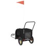Remolque de bicicleta mascotas hierro tela Oxford negro de , Cochecitos para mascotas - Ref: Foro24-93891, Precio: 105,28 €, ...