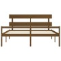 Cama personas mayores cabecero madera marrón miel 200x200 cm de vidaXL, Camas y somieres - Ref: Foro24-3195374, Precio: 181,9...