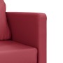 Sofá cama suelo 2 en 1 cuero sintético rojo tinto 112x174x55 cm de , Sofás - Ref: Foro24-353977, Precio: 183,19 €, Descuento: %