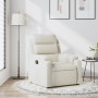 Sillón reclinable terciopelo blanco crema de , Sillones - Ref: Foro24-373509, Precio: 242,10 €, Descuento: -5%%